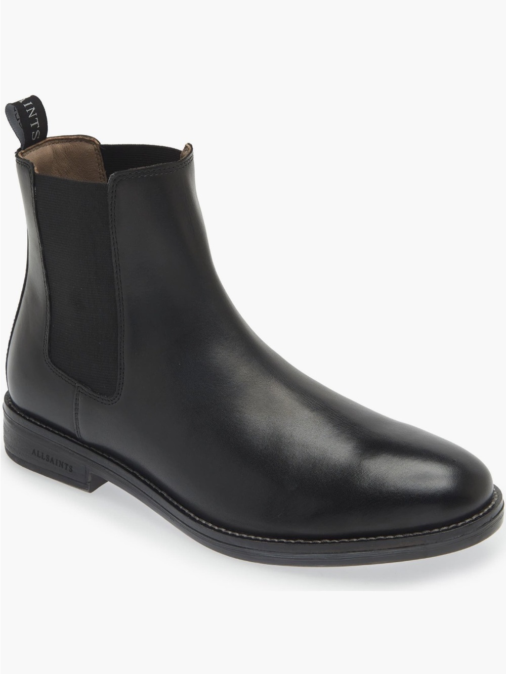 AllSaints Black Leather Chukka Chelsea Boot